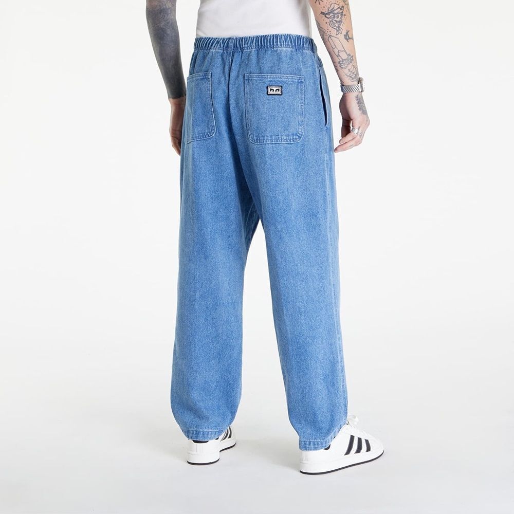 Obey Easy Denim Relaxed Fit Easy Jean Pant Light Indigo Size M